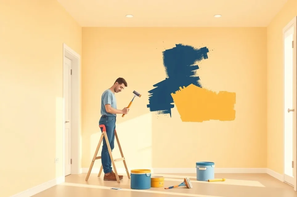 Intérieur rénové après travaux de peinture à Saint-Gély-du-Fesc