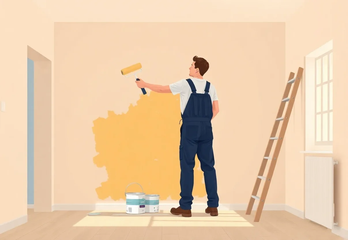 Peintre Saint-Gély-du-Fesc 34980 en intervention sur un chantier